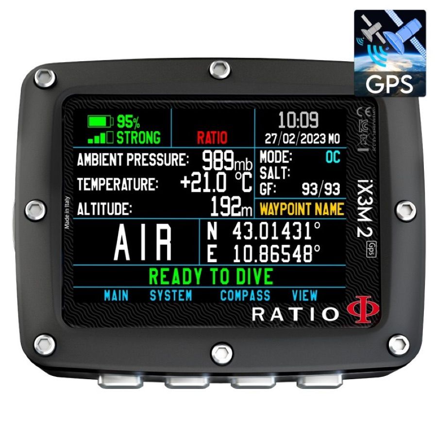 Ratio iX3M 2 GPS Easy dive computer